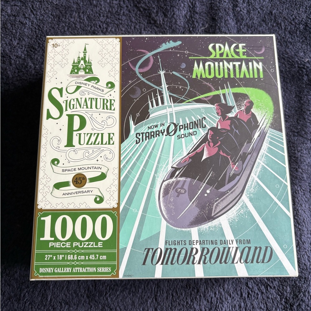 Disney Space Mountain Puzzle - Green and Purple